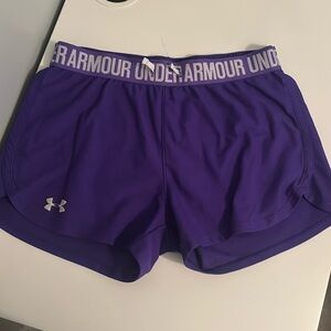 Purple Under armour shorts